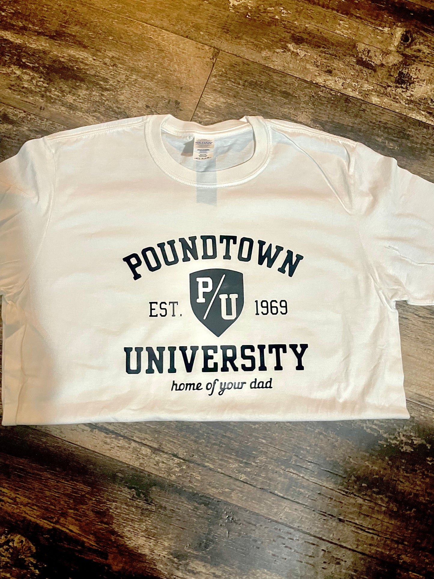 Poundtown university tshirt