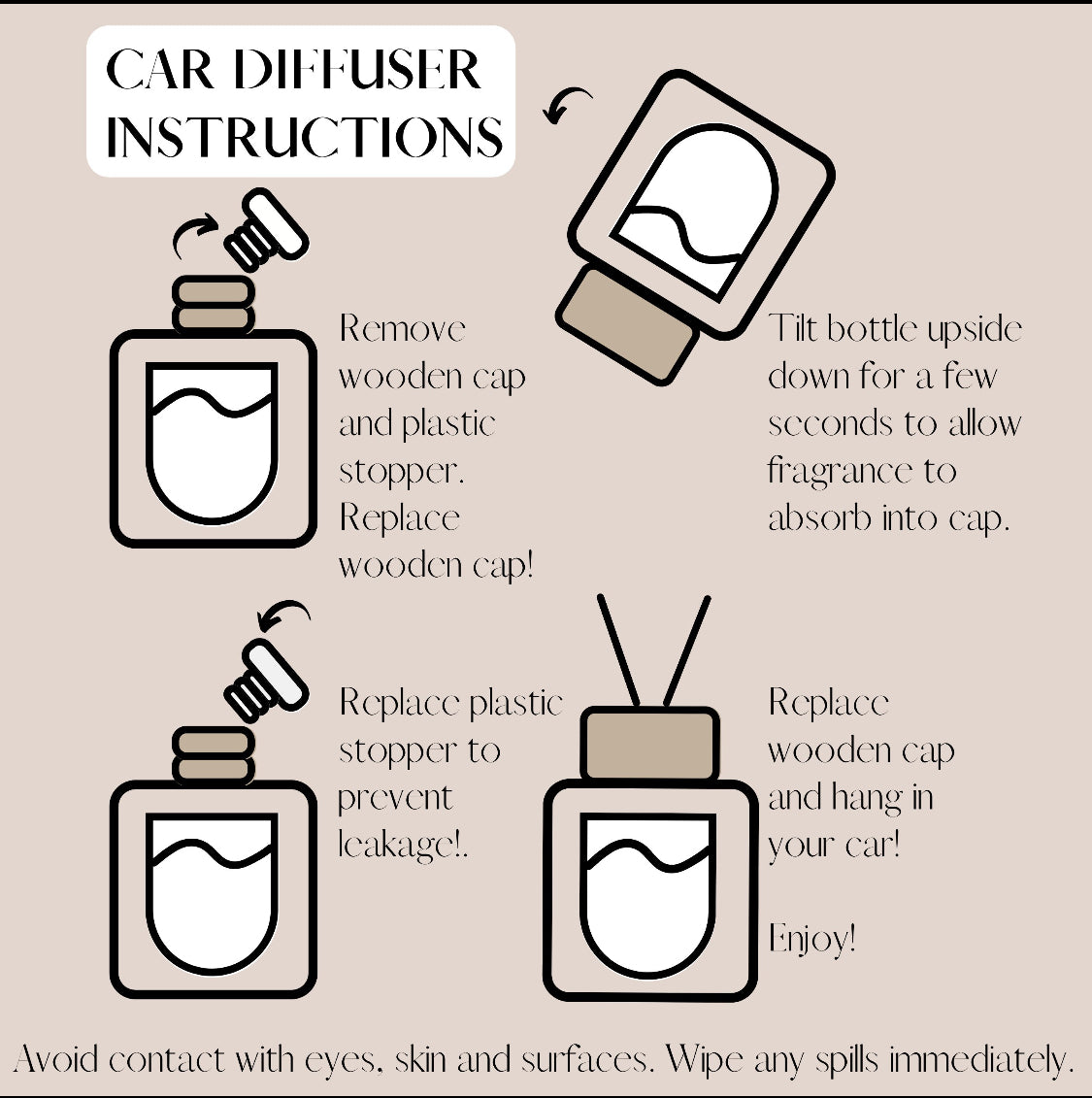 Hanging car scent diffuser