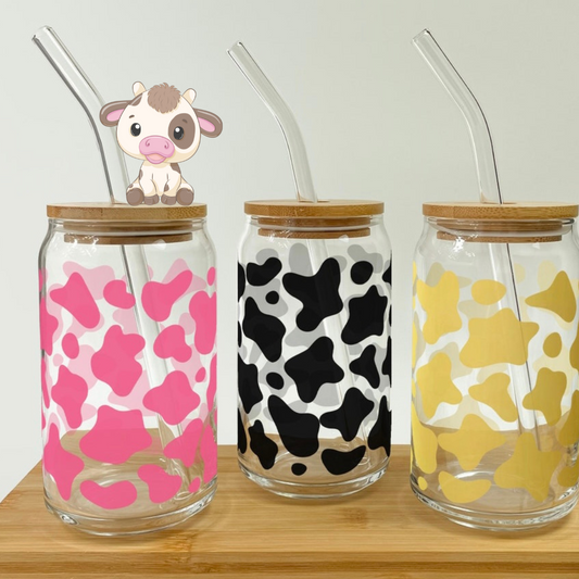 Cow bamboo glasses
