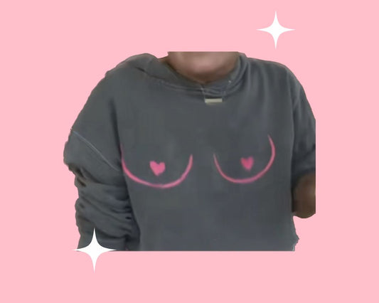 Heart nips sweater