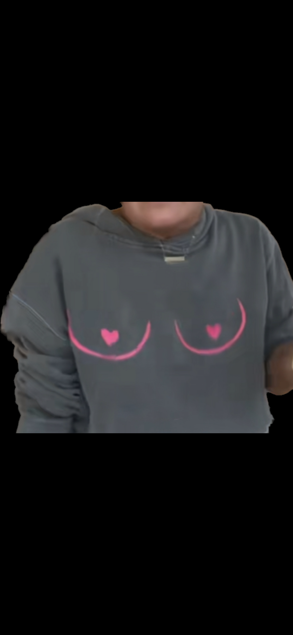 Heart nips sweater